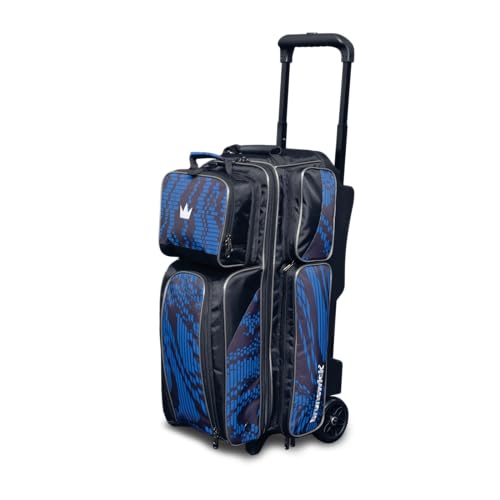 Brunswick Punisher Triple Roller Bowling Bag - color: Blue