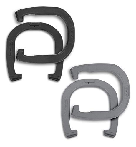 Baden Champions Horseshoe Set | Backyard Games | Tournament Quality Forged Steel Construction, Durable Gray/Black Design