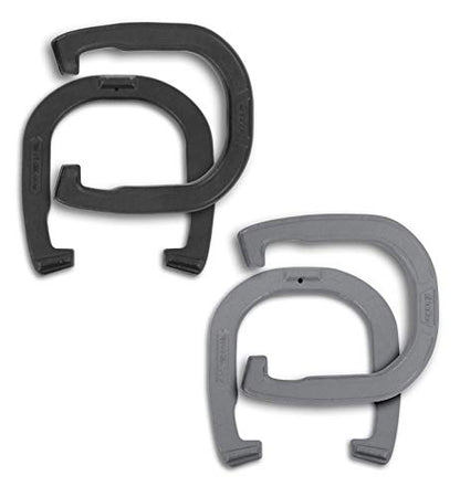 Baden Champions Horseshoe Set | Backyard Games | Tournament Quality Forged Steel Construction, Durable Gray/Black Design