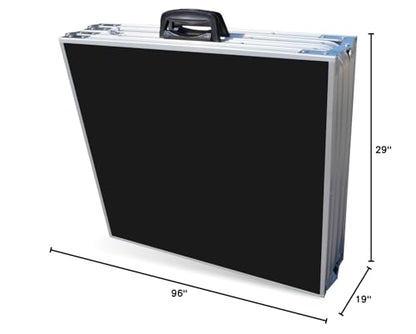 8-Foot Folding Pong Table - Choose Table Options (Base, Cup Holes, LED Lights, or Cup Holes & LED Lights)