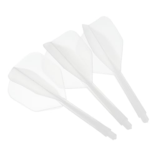 M METERXITY Integrated Dart Shaft and Flights-One Piece Dart Accessories Durable Anti-Fall Apply to Soft Tip Darts and Steel Tip Dart - color: Clear