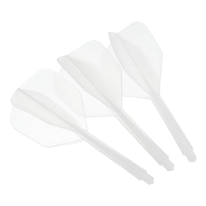 M METERXITY Integrated Dart Shaft and Flights-One Piece Dart Accessories Durable Anti-Fall Apply to Soft Tip Darts and Steel Tip Dart - color: Clear