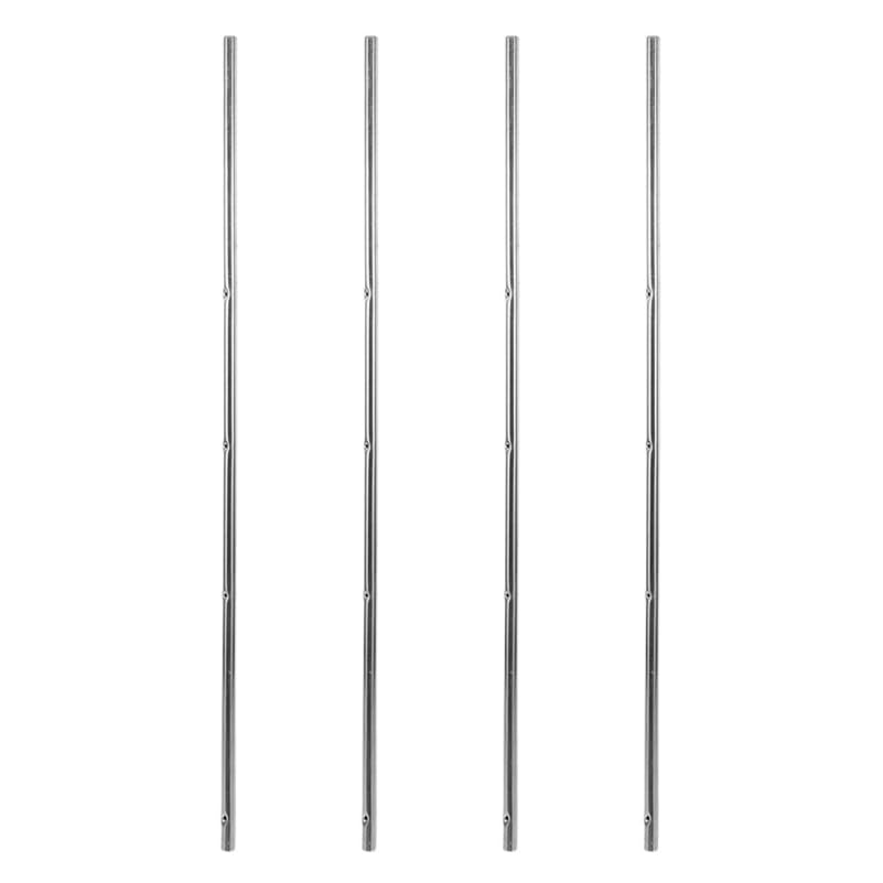 SUPVOX 4Pcs Foosball Rods Replacement Parts: 8mm Diameter Iron Soccer Poles for 0.5m Table Football Machine - Heavy Duty Metal Operation Bars for Kids Mini Foosball Table (No Handles)