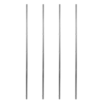 SUPVOX 4Pcs Foosball Rods Replacement Parts: 8mm Diameter Iron Soccer Poles for 0.5m Table Football Machine - Heavy Duty Metal Operation Bars for Kids Mini Foosball Table (No Handles)