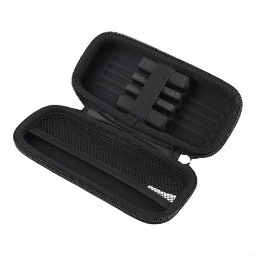 FABULETTA Case, Hard EVA Shell Storage Bag with Foam Slots for 3 Darts, Portable Red Carry Pouch for Travel and Indoor Games Protection