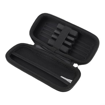 FABULETTA Case, Hard EVA Shell Storage Bag with Foam Slots for 3 Darts, Portable Red Carry Pouch for Travel and Indoor Games Protection