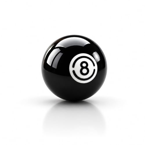 HMQQ 2 1/4" Replacement 8 Ball for Pool Table, Regulation Size Professional Resin Billiard Ball, Durable Glossy Finish, Single Black Pool Ball - style: Black 8