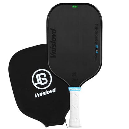 Thermoformed Pickleball Paddles Pro T700 Raw Carbon Fiber Pickleball Racket-16MM Unibody Design-Injected Foam-Rougher Spin Texture for Best Control,Power-Competition Version-USAPA Approved,Elongated