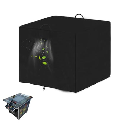 Arcade Table Cover, 600D Oxford Covers Compatible with Arcade1Up Pac-Man Head-to-Head Arcade Machine,Indoor Game Table Accessories, All Weather Protective,Black,36.6*24.4*28.7inch