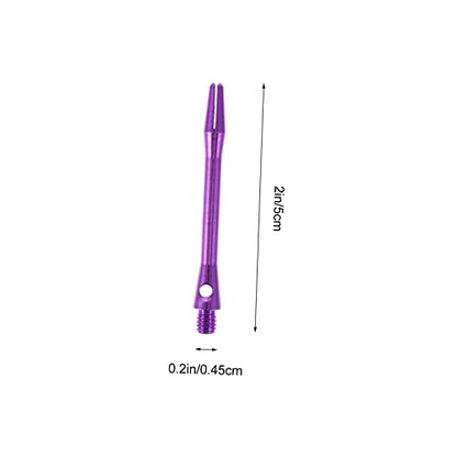 Mikikit 12pcs 45mm Darts Shaft Metal Stems 2BA Thread Aluminum Alloy for Soft Tip and Tip Darts Compatible Professional Sets