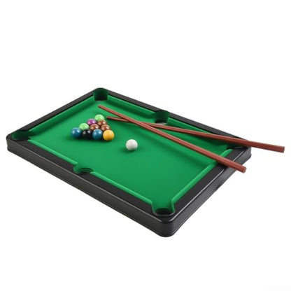 Tabletop Pool Set, Billiards Game for Family Game Night, Portable Snooker Table with and Balls, Desktop Pool Toy for and - color: S