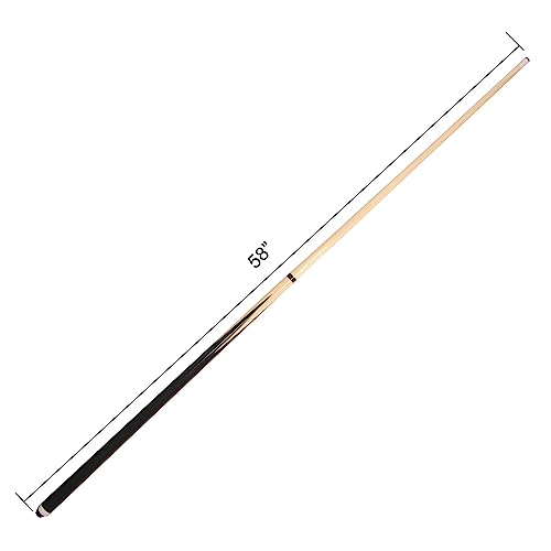 Pool Sticks 2-Piece 58 Inch Wooden Billiard Cue Hard Wood Pool Cues 19-21 oz Economic Cues Good for House and Bar Use American Pool Game Practice Cues for Begginer Starters, Set of 4