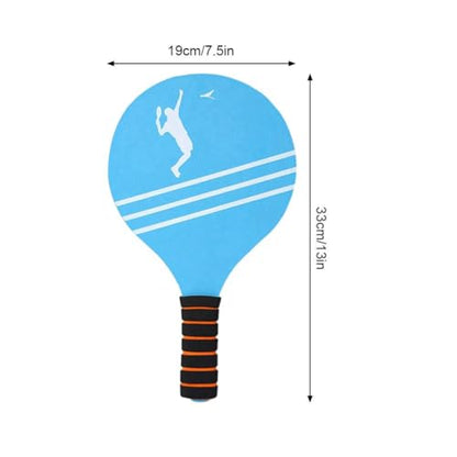 22PCS Beach Paddle Ball Set for Kids & Adults, Outdoor Toss and Catch Game with Balls & Shuttlecocks, Portable Beach Toys for Backyard, Camping, Pool, Family Party Games