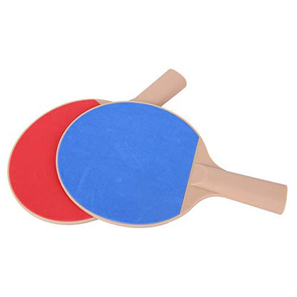 Table Tennis Paddle Kit Ecofriendly Plastic Elasticity Outdoor Children Practice Bat Set with 2 Rackets 2 Balls for Kids Beginners