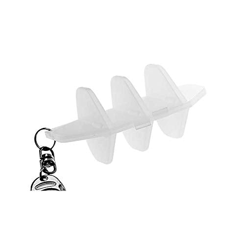 Lstyle Dart Flight Case: Hard Shell Case for Dart Flights - Holds One Set of Flights - Milky White