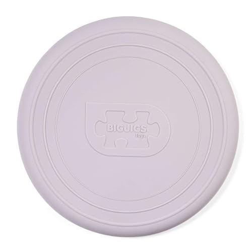 Bigjigs Toys Frisbee Flying Disc (Stone Grey) - Silicone Frisbee for Kids, Quality Flying Saucers, Beach Toys & Garden Toys, Holiday Toys for Toddlers - color: Stone Grey