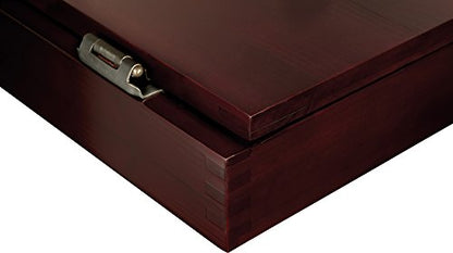 Viper Metropolitan Solid Wood Cabinet & Electronic Dartboard Play-Ready Bundle - color: Mahogany, style: Standard Set