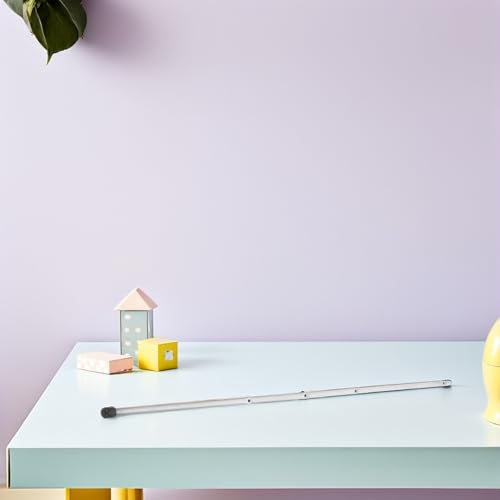 Happyyami 2Pcs Metal Poles for Foosball Table Iron Soccer Machine Replacement Rods for Teens Adults Easy to Assemble Table Football Accessories