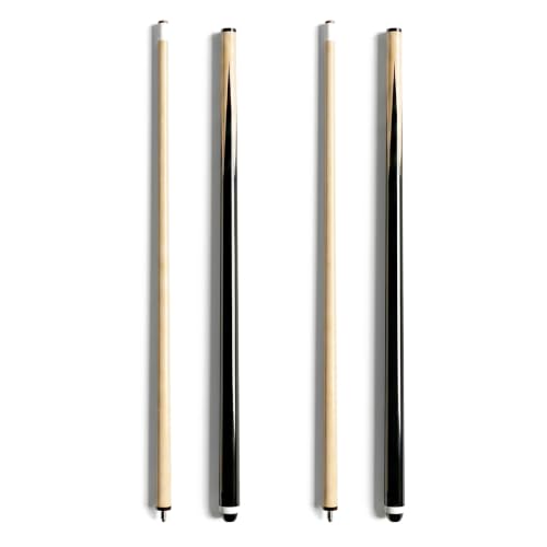 Set of 2 Pool Cue Sticks 58“ - Billiard cue with 13mm Leather Tip, Standard at 20oz Heavy Durable 2-Piece Pool Sticks for Beginners, Adults, Home & Bar | competitive price with good quality
