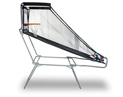 Pop-A-Shot - Pop-Up Game | Arcade Basketball Inside, Out, and On The Go | Infrared Sensor Scoring | 3 Balls | Foldable, Portable, Tote Bag Included