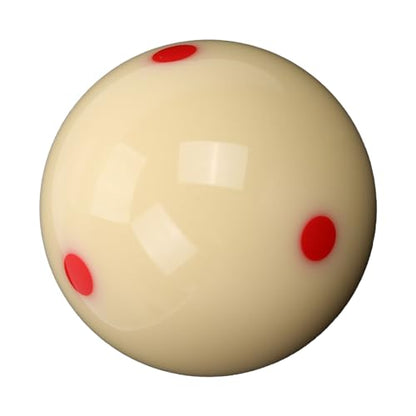 Yosoo Health Gear White 2 1/4' Dot Spot Pool Ball, 5.72cm Billiard Training Cue Ball, 169g, 1 Pack