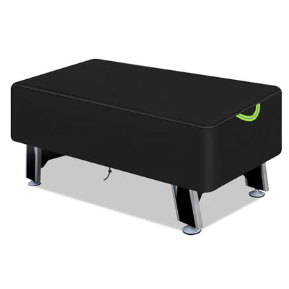 Air Hockey Table Cover, Heavy Duty Waterproof 600D Oxford Air Hockey Game Tables Covers , Indoors/Outdoors Game Table Accessories, 83.8" W X 44" D X 15" H,Black