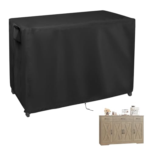 Outdoor Table Cover for Patio Prep Tables, 55inch Bar Table Cover Waterproof for Bar Furniture,Grill Cart,Kitchen Island Tables-55"L x 24"W x 40"H