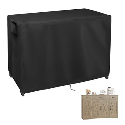 Outdoor Table Cover for Patio Prep Tables, 55inch Bar Table Cover Waterproof for Bar Furniture,Grill Cart,Kitchen Island Tables-55"L x 24"W x 40"H