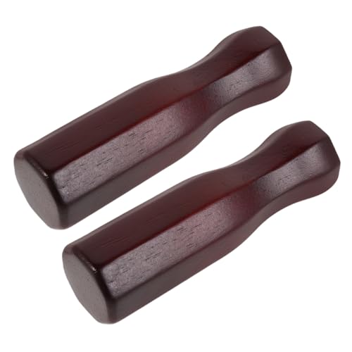 2pcs Wooden Foosball Handle Grips Octagonal Table Soccer Replacement Handles Control Enhancing Accessories for Family Game Table Football Rods Replacement