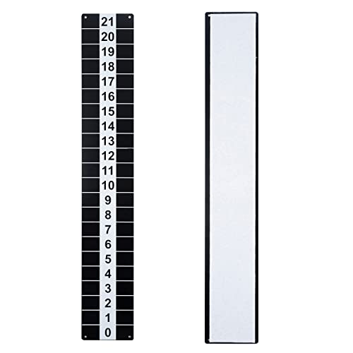 Heavy Duty Steel Scoreboard - Set of 2 with Magnetic Score Keepers for Cornhole, Ladder Toss and More (17.3"H x 2.75"W)
