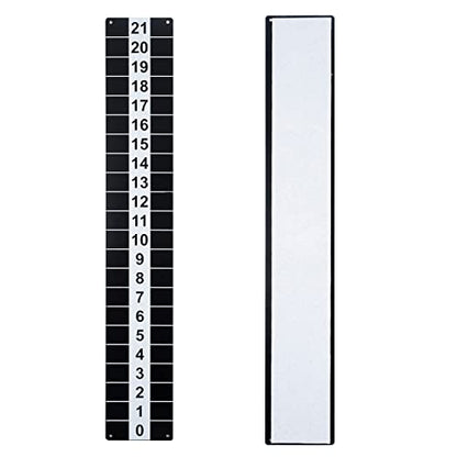 Heavy Duty Steel Scoreboard - Set of 2 with Magnetic Score Keepers for Cornhole, Ladder Toss and More (17.3"H x 2.75"W)