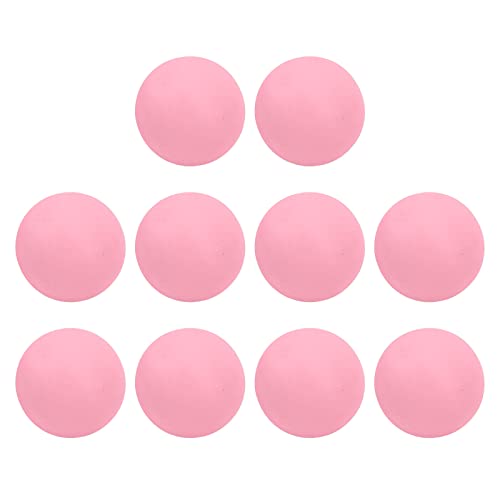 Drfeify EVA Foam Balls, 10pcs 65mm Soft Practice Balls with High Hit and Abrasion Resistance for Indoor Outdoor Training, Kids and Pets Play - color: Roseate