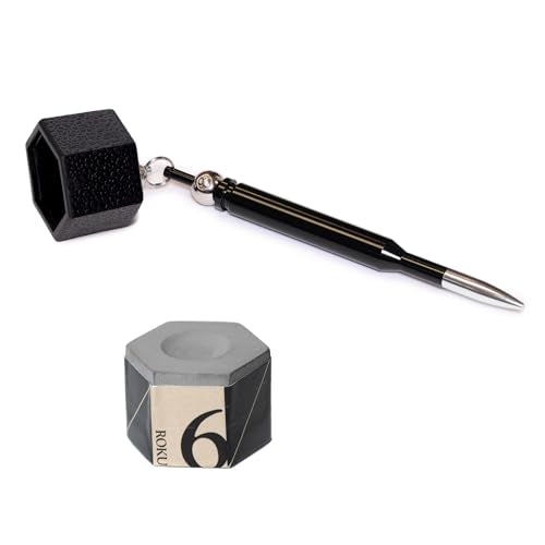 Kamui ROKU Pool cue Billiard Chalk - Slate - with Bullet Chalk Holder