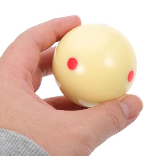 Resin Training Cue Ball with Marked Dot for Pool Billiard Practice, Wear-Resistant Professional Cue Ball for Billiards Equipment and Aiming Exercise