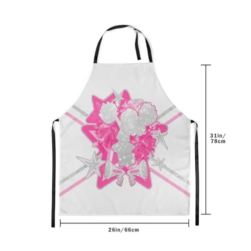 Castle Fairy Boy Soccer Kitchen Apron - color: Cheer Pink