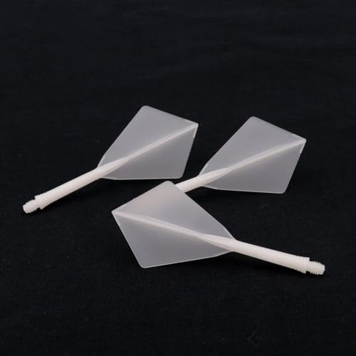 CUESOUL Rost AK5 Integrated Dart Shaft and Flights Transparent Color-S/M/L - color: Diamond Shape, size: M-28mm