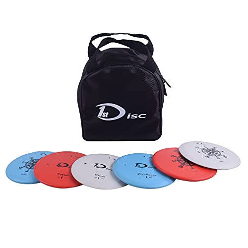Disc Golf Starter Set-2 PCS Putter, 2 PCS Mid-Range, 2 PCS Driver with Bag