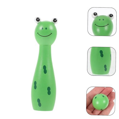 BESPORTBLE 1Set Bowling Set Interactive Frog Bowling Kit for Durable Bowling Balls for Desktop for Social Interaction and Coordination Skills