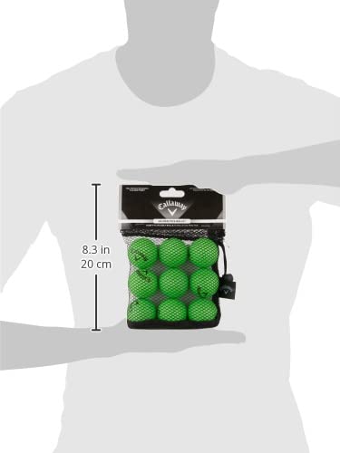 Callaway HX Soft Flight - Foam Practice Golf Balls - color: Green, size: 9 Pack