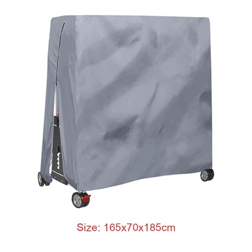 Ping Pong Table Cover 210D Oxford Fabric Waterproof Folding Ping Pong Table Cover Heavy Duty for All Weather Protection