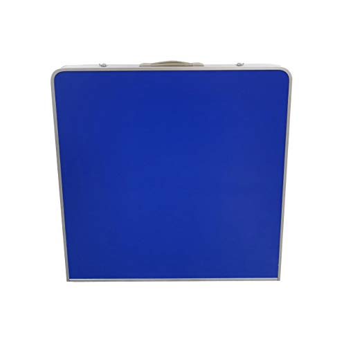 Trademark Innovations 5 Ft. Folding Table Tennis Ping Pong Table Set with Paddles and Balls, Blue