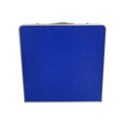 Trademark Innovations 5 Ft. Folding Table Tennis Ping Pong Table Set with Paddles and Balls, Blue