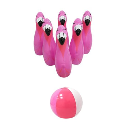 DYNWAVE Kids Inflatable Bowling Set Ball and Bowling Pins Early Education Party Game Indoor Outdoor Games for Events Birthday