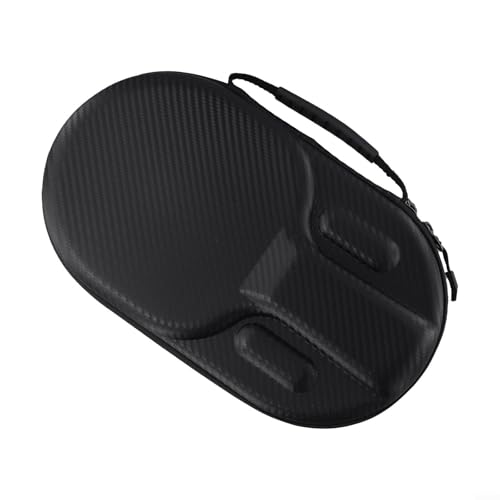 Table Tennis Racket Bag, EVA Hard Shell Case for 2 Paddles & 4 Balls, Waterproof Storage Box with Handle and Elastic Bands for Ping Pong Accessories