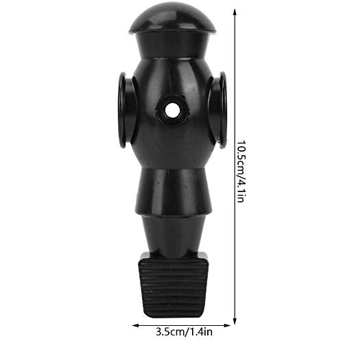 Zer one Table Soccer Men Player 2 PCS Foosball Players Replacement for Table Fun Game Toys - color: Black