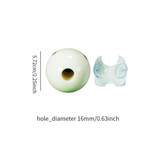 Cue Billiard Practice Ball with Hole for Practice and Aiming - size: Small for Eight Ball