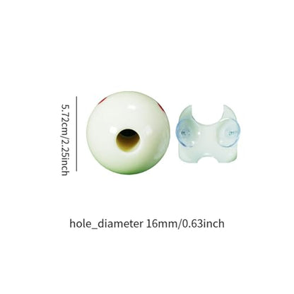 Cue Billiard Practice Ball with Hole for Practice and Aiming - size: Small for Eight Ball