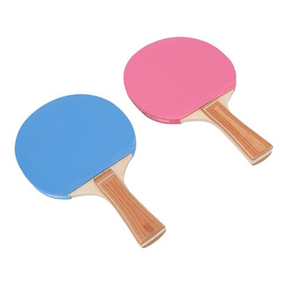 Table Tennis Set, Rubber 7-Layer Wood Portable Table Tennis Racket Table Tennis Balls with Storage Box for Indoor and Outdoor Game Accessories