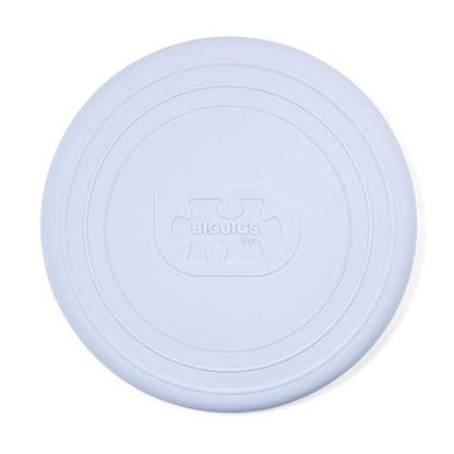 Bigjigs Toys Frisbee Flying Disc (Dove Grey) - Silicone Frisbee for Kids, Quality Flying Saucers, Beach Toys & Garden Toys, Holiday Toys for Toddlers - color: Dove Grey