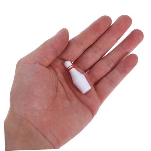 minkissy Miniature Mini Bowling Set for Dollhouse Decor Pins and Balls Tabletop Game Compact Miniature Bowling for Family Entertainment Easy to Store and Operate